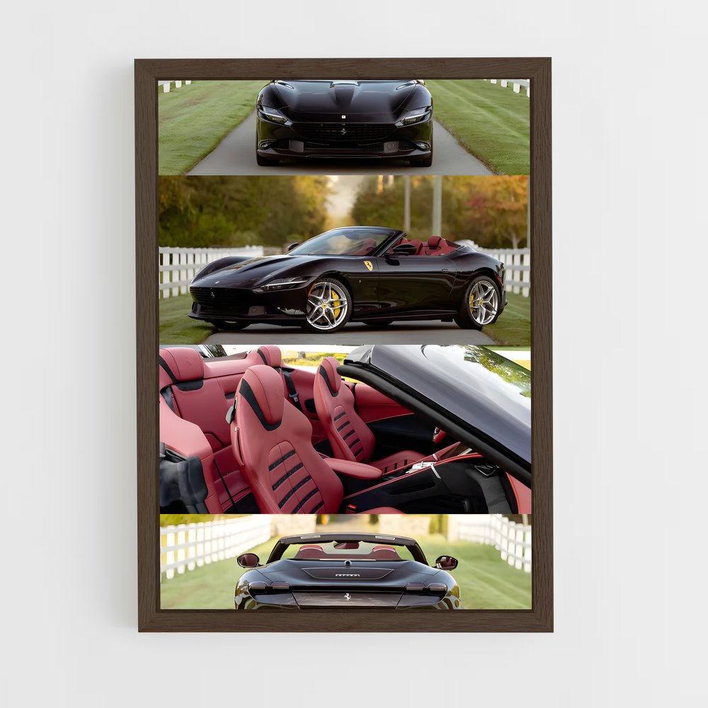 Poster Spider Rouge – affiche Ferrari (vue 5)